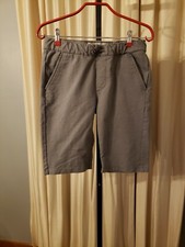 LEVI'S Boys Large Knit Jogger Shorts Pull-on Cotton Blend Gray