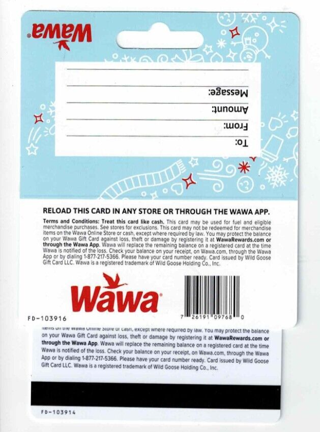 WAWA Gift Card Christmas Holidays 2022 Limited Edition Collectible
