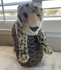 FAO SCHWARZ 19  REALISTIC CHEETAH Plush STUFFED ANIMAL Plushie Toys R Us 2016