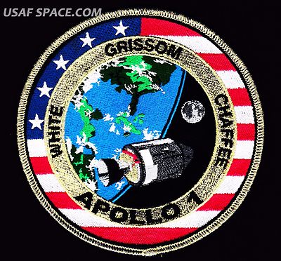 APOLLO -1 - 50th  ANNIVERSARY - Commemorative #1- Tim Gagnon 5''  SPACE PATCH