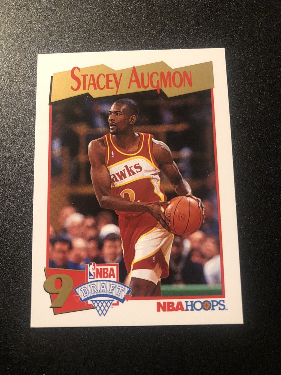 1991-92 NBA Hoops Stacey Augmon #554 Rookie RC | eBay