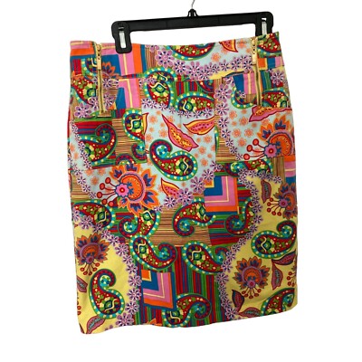 David Meister Skirt - Size 6 ~ Colorful Paisley Print