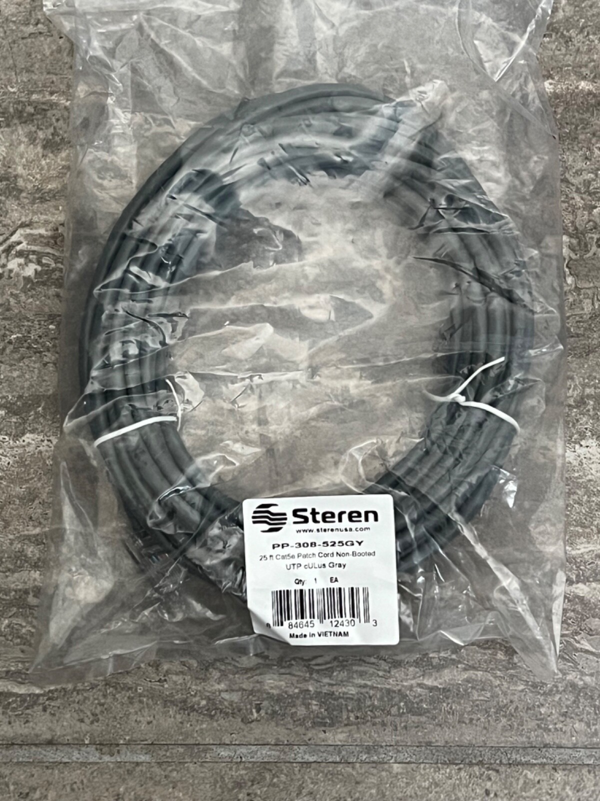 25ft Cat 5 Ethernet Cable for High-Speed LAN Networking-image