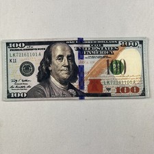 Stocking Stuffer Gift 100 Dollar Bill Wallet Billfold 1Pocket 2Card Accessory
