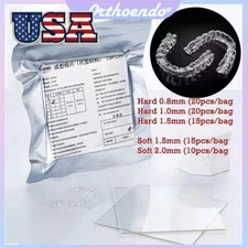 Dental Orthodontic Retainer Vacuum Thermoforming Sheets Splint Hard Soft 0.8-3mm