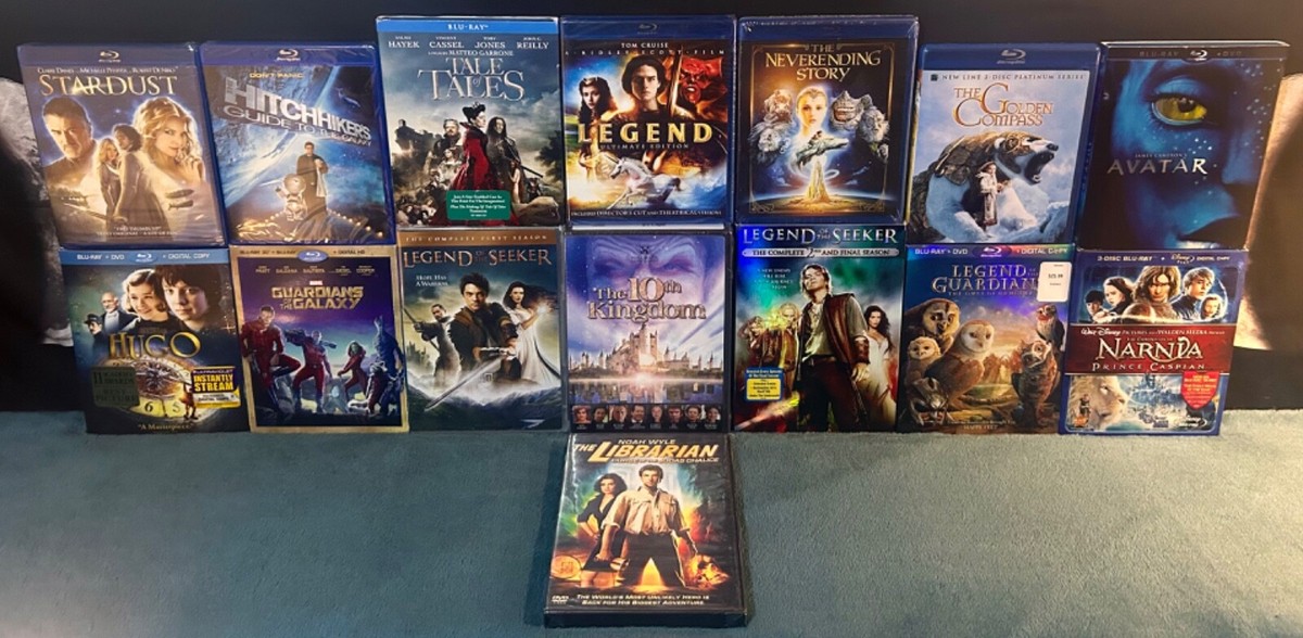 Blu Ray DVD Lot Sci-fi Fantasy Movies TV Disney Marvel Legend of