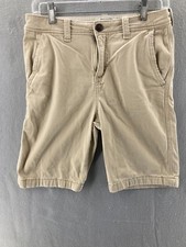 Abercrombie Kids Shorts Boys 15/16 Chino Khaki Classic Cotton Casual
