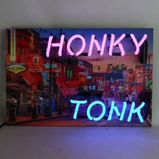 Neonetics 5JRHNK Junior Honky Tonk Art Banner Light Neon Sign 18"x12"