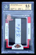CHIPPED SLAB BGS 9.5 2009 THREADS BLAKE GRIFFIN AUTO SP /640 ROOKIE LETTER G5307
