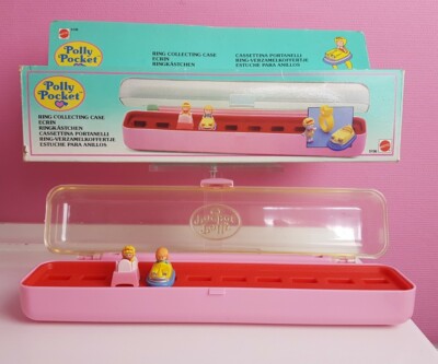 Bluebird Toys Polly pocket Ring Collecting Case 1989 incl. 2 Ringe + OVP Ringbox