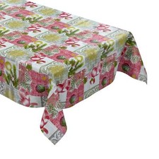 Nappe de Table en Toile Cirée Noël Cloches de Noël P848-2 Carré Rond Oval