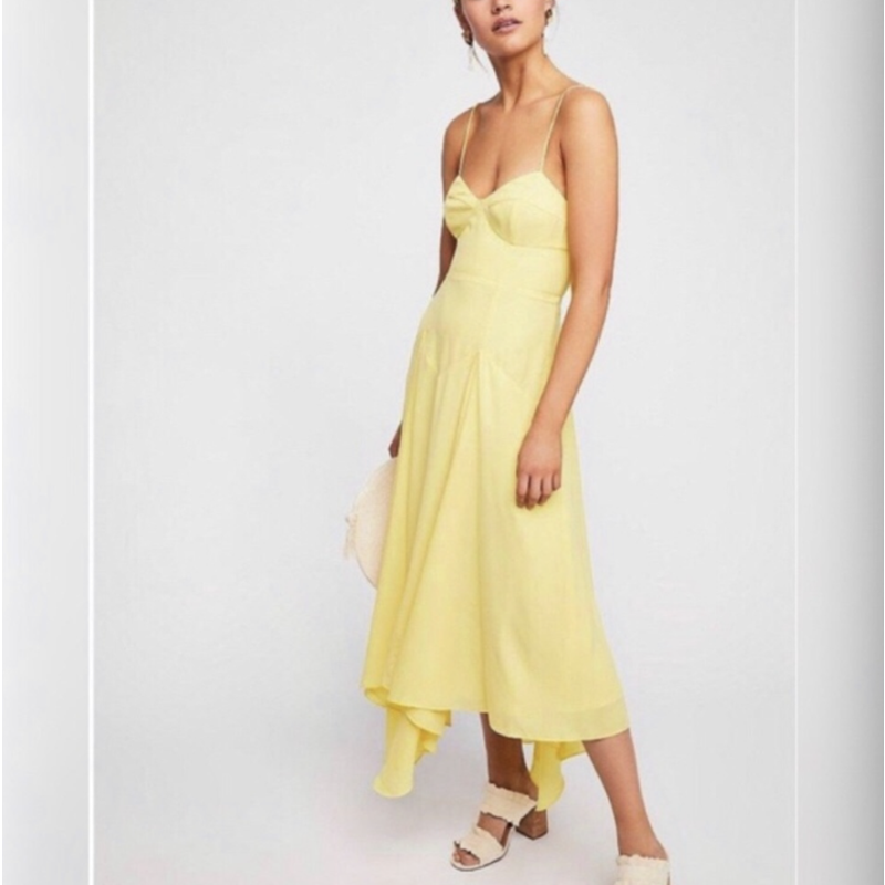 Fame and Partners Yellow Dress | eBay