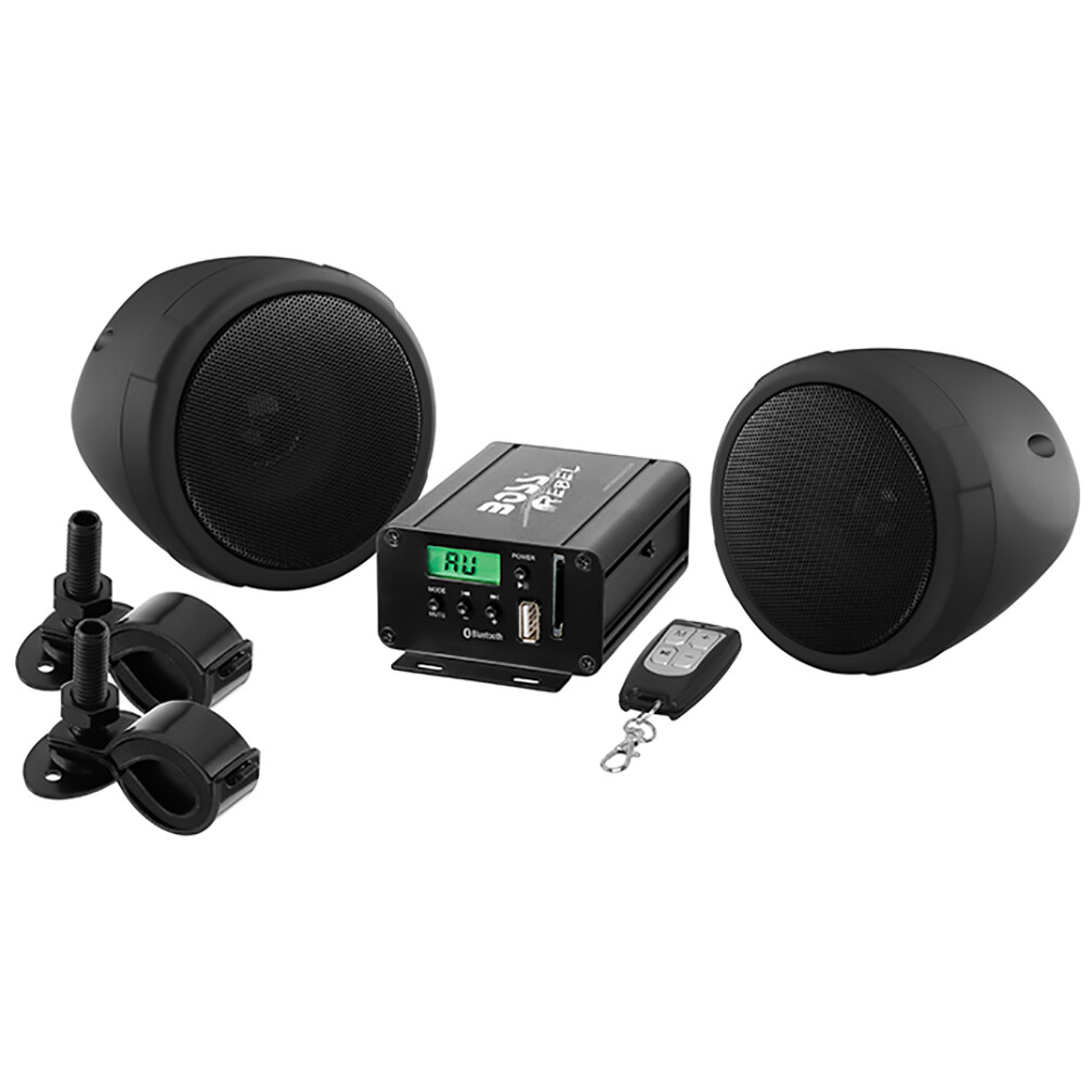 Boss Motorcycle/Utv Speaker And Amplifier System Usb/Sd/Fm 3