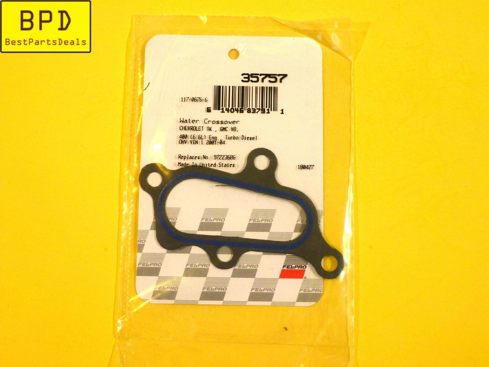 Water Crossover Outlet Gasket FELPRO 35757 eBay