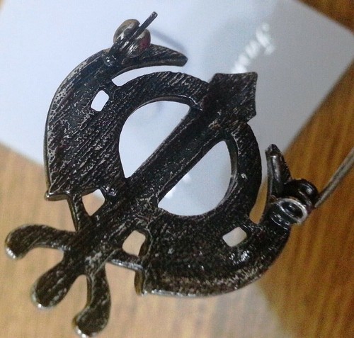 Stunning diamonte silver plated sikh khanda brooch cake pin x-mas singh gift - Picture 6 of 10