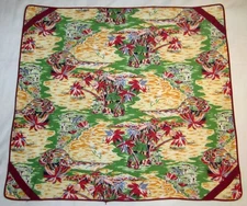 Tiki Huts Palm Trees Vintage Card Table Cover