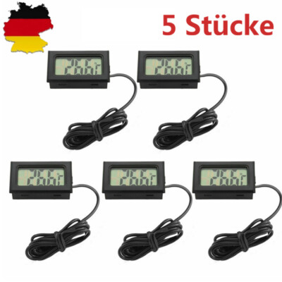 5 stk. Thermometer digital LCD -50+110°C Temperatur Anzeige Messer Aquarium DE!