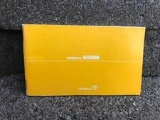 Original Konica Hexanon Autoreflex T Instruction Booklet