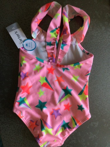 Carter’s Pink stars Bathing Suit Swim 2T months NWT one piece UPF 50+ - Picture 2 of 2
