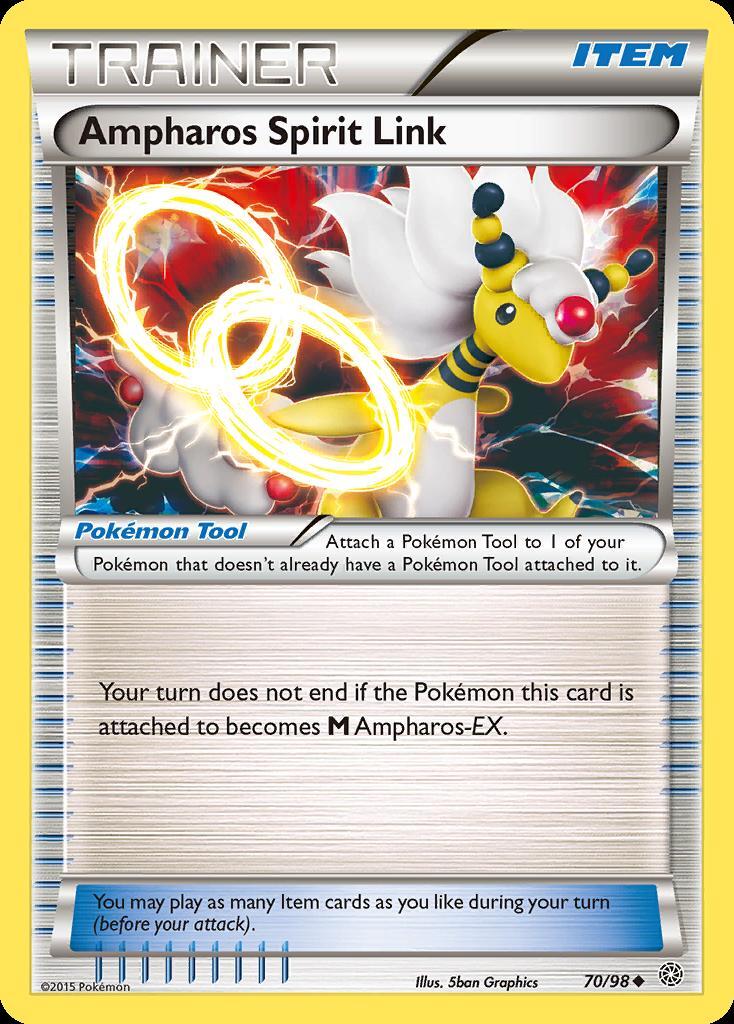 Pokemon Ampharos Spirit Link (70/100) Ancient Origins LP