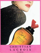 Advertising 108 1991 Perfume C'est La Vie by Christian Lacroix