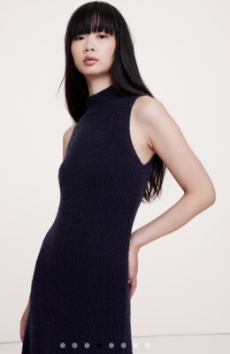 Banana Republic NWT Merino Blend Mock Neck Midi Sweater Dress Size XS  RT$250! | eBay