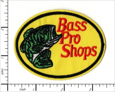 18 Pcs Embroidered Sew or Iron on patches Bass Pro Fishing 82x63mm ...