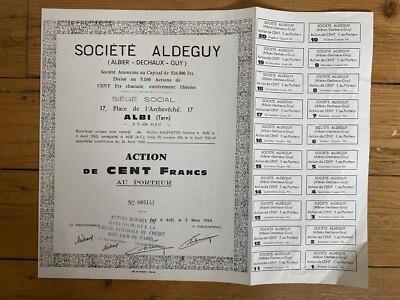 Firma ALLDEGUY (ALBIER-DECHAUX-GUY) (ALBI 81) (N)