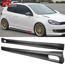 Fit 10-12 VW Golf Side Skirts Rocker Panel Extension Pair RG Style Unpainted PU