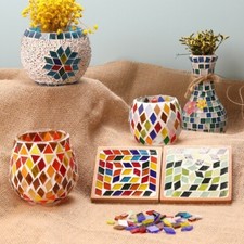 200g Rhombus Glass Bulk Mosaic Tiles Supplies DIY Crafts Picture Flowerpots Arts