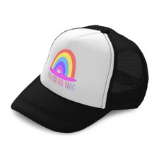 Kids Trucker Hat You Can Do This Rainbow Polyester Boys Caps  Girls Caps