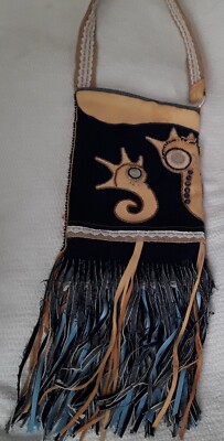 Seahorse Purse Crossbody Bag Aquarius Ocean Aquatic Handmade Hippie Boho 
