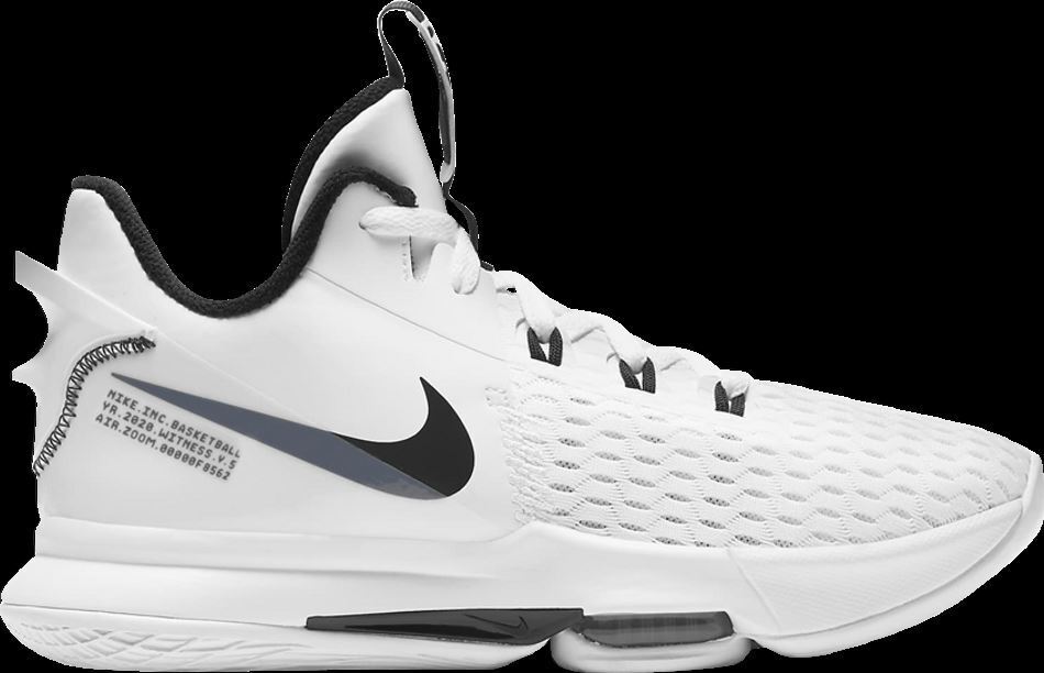 Nike LeBron Witness 5 White/Black LeBron James Basketball Sneaker