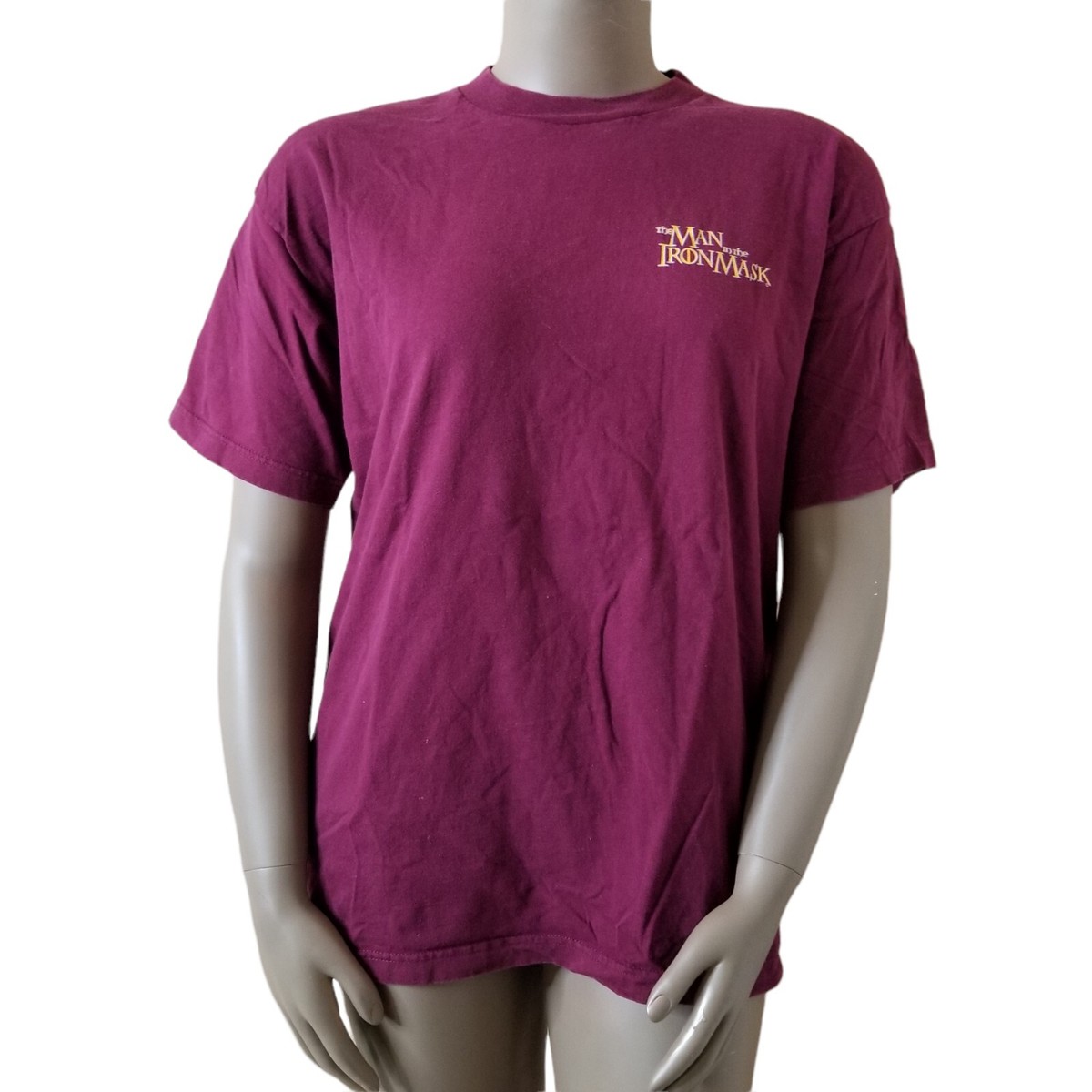 VINTAGE 90s Man In The Iron Mask Tshirt Mens XL movie promo 