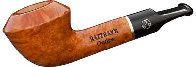 RATTRAY'S OUTLAW 140 STRAIGHT BULLDOG 20 MINUTE 9MM BRIAR PIPE / LIGHT