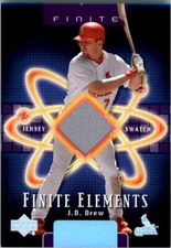 2003 Upper Deck Finite Elements Game Jersey #JD J.D. Drew Jersey - NM-MT
