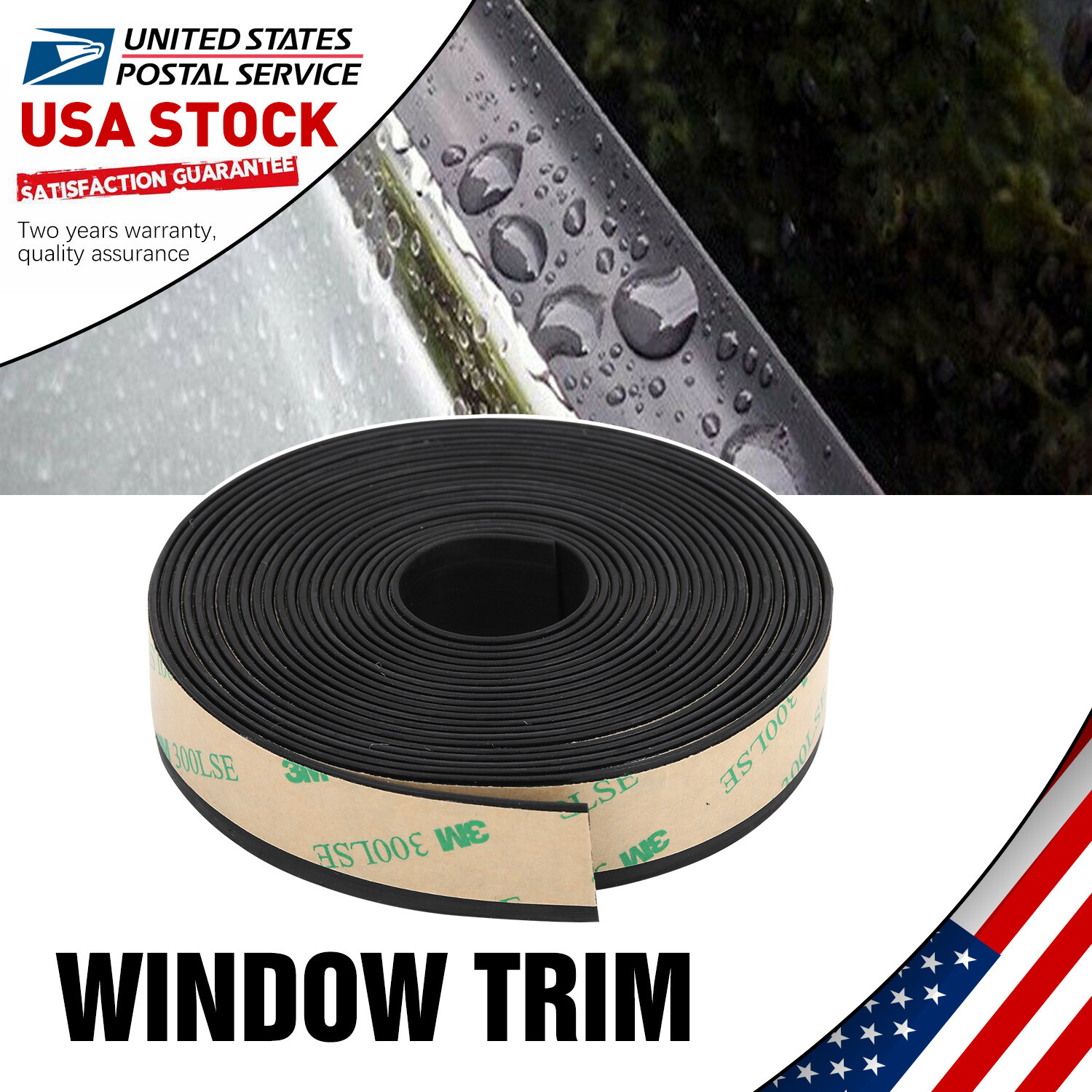 4M 20mm Rubber Car Side Window Trim Edge Moulding Rubber Weatherstrip Seal Strip