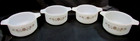 4 Dynaware Individual Bake Bowls Brown on White Glass Ramekins Casserole Bowls — photo 1