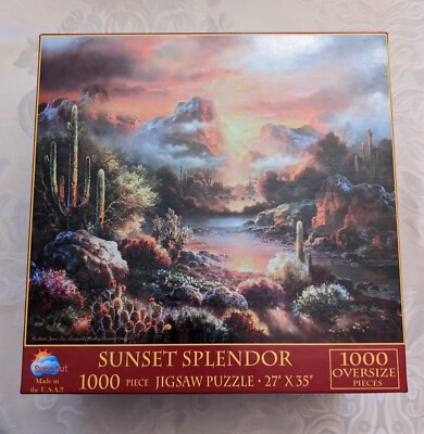 Sunset Splendor 1000 pc OVERSIZE Pieces Jigsaw Puzzle by SUNSOUT 27"x35 ...