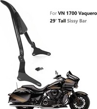 Sissy Bar Passenger Backrest Rear Pad for Kaw...