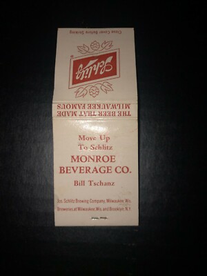 Schlitz Matchbook