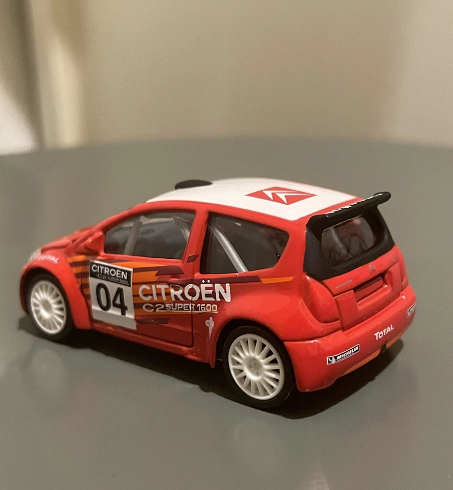 Modellino Norev Citroen C2 Super 1600 Rally S1600 1/55 3 inches Nuovo Senza Box - Immagine 4 di 4