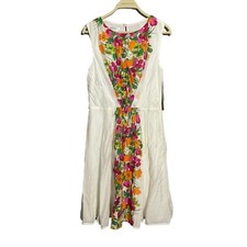 London Times Sundress Dress Size 10 Fit Flare Sleeveless Flower Spring Summer