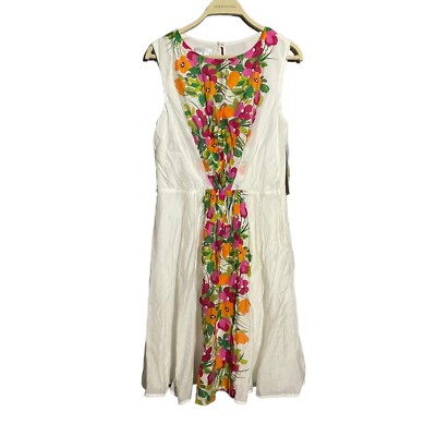 London Times Sundress Dress Size 10 Fit Flare Sleeveless Flower Spring Summer