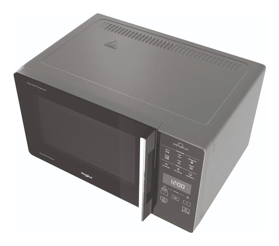 Whirlpool Microonde 800W (25Lt) CHEF PLUS Mcp 359 Sl Grill Silver e Black - Immagine 3 di 4