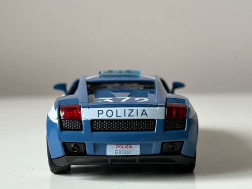 Lamborghini Gallardo Italian Police Car Model Toy Diecast Amercom 1:43 Scale - Picture 11 of 11