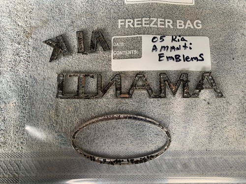 04 05 06 07 08 Kia Amanti Emblem Logo Letters Badge Trunk Rear Chrome OEM - Picture 4 of 4