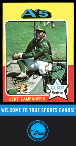 Bert Campaneris #170 1975 Topps Mini card