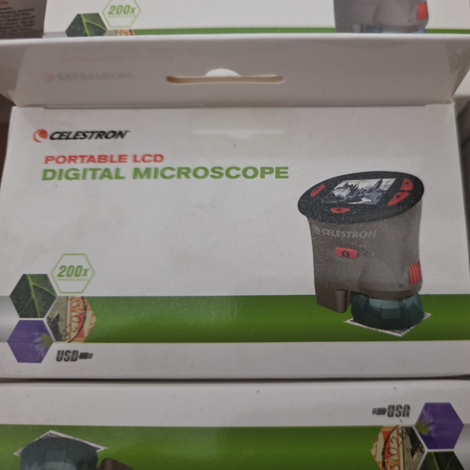 Celestron NEW LCD Portable Handheld Digital Microscope Mini Scope 200x MSRP $90