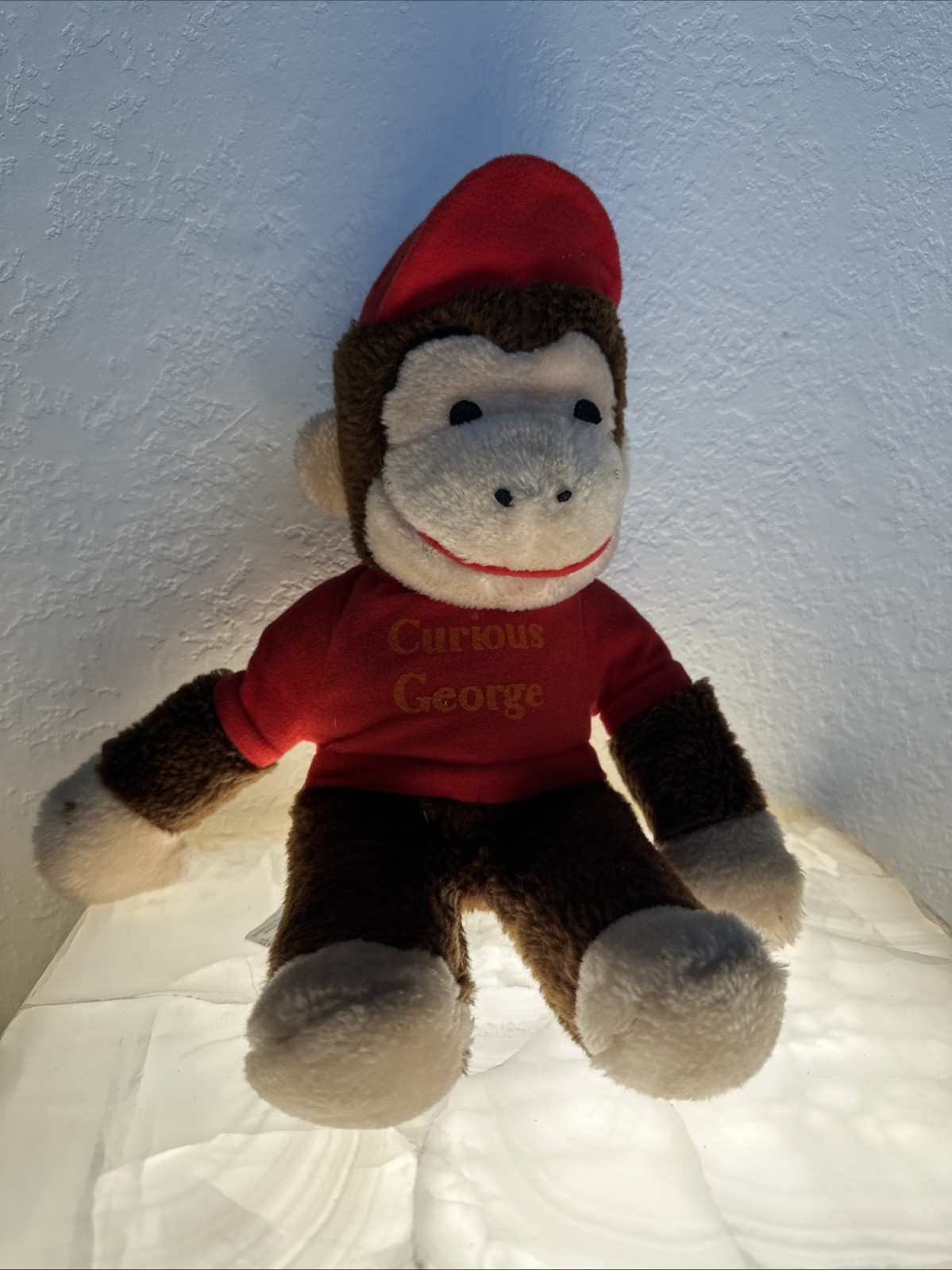 Vintage Knickerbocker 12-14 Inch Curious George Plush Stuffed Monkey Toy